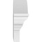 Ekena Millwork Segment Arch W/ Flankers 4 Spoke Architectural Grade PVC Pediment, 26"W x 7-1/2"H x 2-1/2"P PEDPS026X075SGF04 - alternate 6